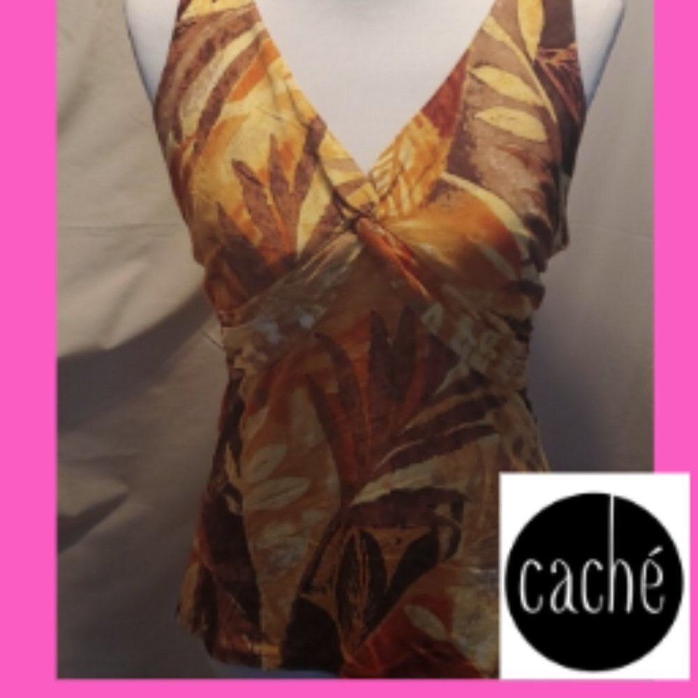 Cache Floral Knot Blouse SZ LG